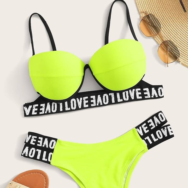 shein green bikini