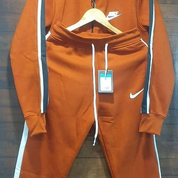 tan nike sweatsuit